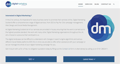 Desktop Screenshot of digitalmarketingscotland.co.uk
