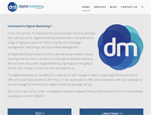 Tablet Screenshot of digitalmarketingscotland.co.uk